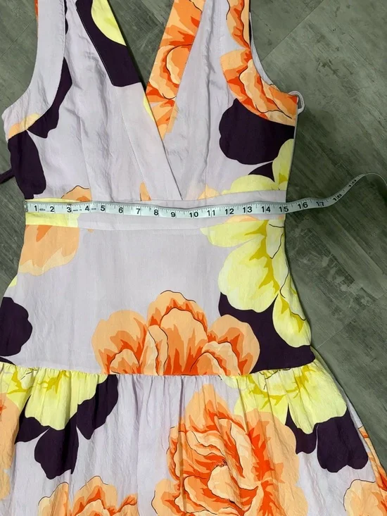 Anthropologie Maeve Floral Wrap Maxi Dress Size 8 - Picture 12 of 13